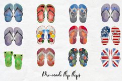 Watercolor Flip Flop Clipart Product Image 2