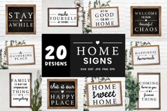 Farmhouse Sign Svg Bundle | Modern Decor Home Signs Clipart Product Image 1