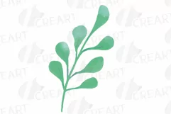 Faded orange and blush flowers and green leaves watercolor Product Image 17