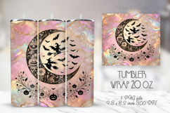 Halloween tumbler 20oz wrap sublimation designs BUNDLE Product Image 19