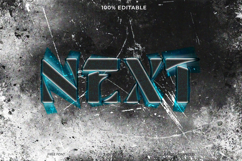 Stylish Next Text Graphic on Grunge Background Product Image 1