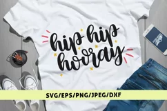 Hip Hip Hooray - Party SVG EPS DXF PNG Cutting Files Product Image 1