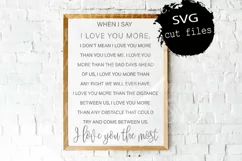 Love Sign Svg, I Love You Most,Wedding Sign Svg, Bedroom Svg Product Image 1