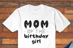 Birthday T-Shirt Print Design / Mom Birthday Girl SVG Cricut Product Image 3