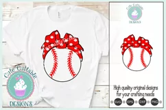 Baseball SVG, Busy Raising Ballers Red Bandana Softball mom Product Image 1