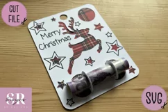 Christmas reindeer Money card | Paper cutting | Money card Product Image 4