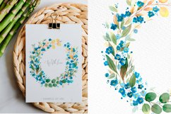 Floral Wreath png, Leaf wreath,floral frame clipart PNG Product Image 4