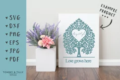 Blank Wedding Tree - SVG EPS DXF PNG PDF JPG Cutting File Product Image 6