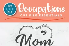 Mom svg - a mother's day SVG with mom heart shape Product Image 3