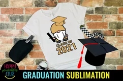 Gnome Class of 2021Graduation- Sublimation Graduation Gnome Product Image 1