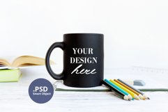 Teacher Black mug mockup, Back to school Black Mug mockup Product Image 1