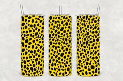 Gold Leopard Pattern Tumbler Sublimation Product Image 1