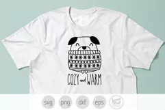 Christmas Pug in Sweater SVG, Funny Pug SVG Product Image 4