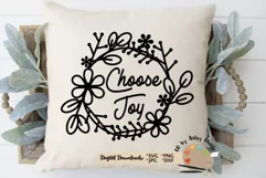Choose Joy svg, Positive quote, Joy shirt diy, joyful svg Product Image 1
