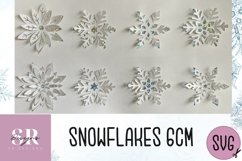 Pop up snowflake bundle| Paper cutting | 3d snowflake SVG Product Image 2