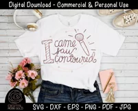 I Came I Saw I Contoured - Funny Cosmetics SVG, Makeup SVG Product Image 2