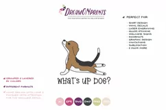 Yoga Dog SVG | Yoga Poses Up Dog | Beagle Illustration Product Image 2
