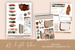 Ink Strokes Digital Planner Stickers GoodNotes and PNG files Product Image 1