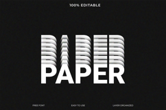 Modern Typography Design: Paper with Layered Effect Product Image 1