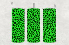 Green Leopard Pattern Tumbler Sublimation Product Image 1