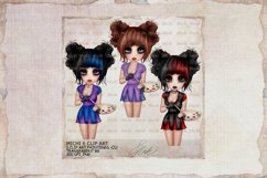 Michi 6 Cute Artist,Painter Girl Clip Art Product Image 1