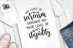 My level of sarcasm depends on your level of stupidity Product Image 1
