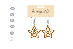 Earrings Template SVG Product Image 1