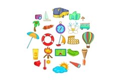 All included icons set, cartoon style Product Image 1