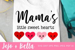 Mama's Little Sweet Hearts Svg | Mama Svg | Valentines Svg Product Image 1