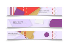 Abstract vector background banner template. rectangular Product Image 1