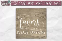 Wedding Sign SVG, Favors Please Take One SVG, Wedding SVG Product Image 1