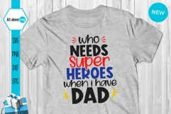 Dad Super hero Svg, Father's Day Svg, Super Hero Svg, Dad Product Image 3