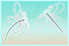 Dragonfly Mandala Zentangle Bundle Svg Dxf Eps Png Pdf Files - Free Design of The Week Product Image 5