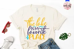 The lake is my favorite place - Summer SVG EPS DXF PNG File Product Image 2