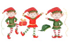 Watercolor Christmas clip art Product Image 4