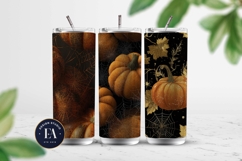 Spooky Pumpkin Pattern, Autumn Pumpkin Digital Paper Product Image 2