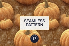 Spooky Pumpkin Pattern, Autumn Pumpkin Digital Paper Product Image 3