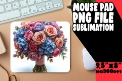 Vibrant Colorful Flower Design Pad: Sublimation Joy Product Image 1