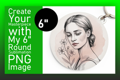 Bright Round Design for Keychains , Beauty Woman Product Image 1