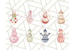 Patterned Snowman Silhouette PNG Clipart Product Image 9