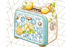 Mediterranean Cottagecore Kitchen PNG Clipart with Lemons Product Image 4