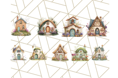 Whimsical Cottagecore Cottage PNG Clipart, Fairy House Png Product Image 5