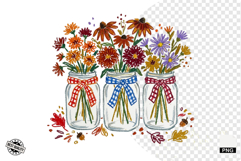 Autumn Mason Jars Clipart Product Image 1