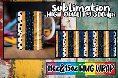 3D Leopard Floral Mug Wrap Sublimation Art Product Image 1