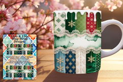 Elegant 11oz Mug Wrap Png Design , Christmas Product Image 1