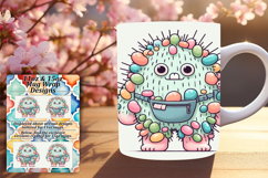Glamorous 15oz Mug Wrap Png Template , Monster Product Image 1