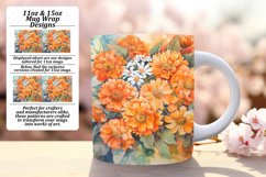 Sublimation PNG 11oz/15oz Mug Wrap Floral Design Product Image 1