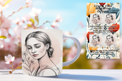 Timeless 15oz Mug Wrap Png Design , Beauty Woman Product Image 1