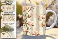 Colorful Spring Floral Mug Wrap - Vibrant Blossoms Product Image 1