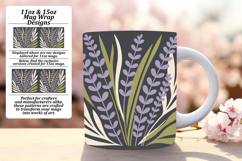 Sleek 11oz Png Mug Wrap Artwork , Flowers Product Image 1